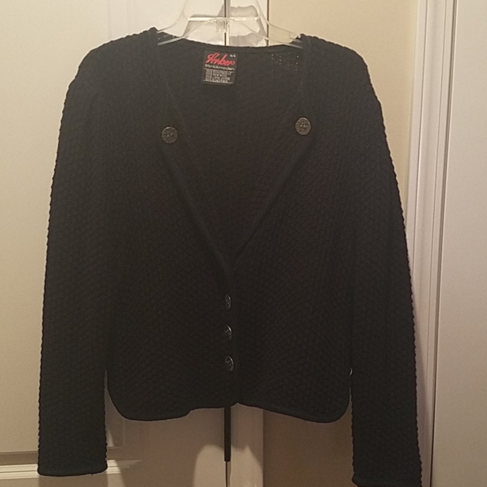 Arber Navy Textured Knit Women's Jacket